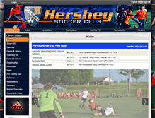 Tablet Screenshot of hersheysoccer.com